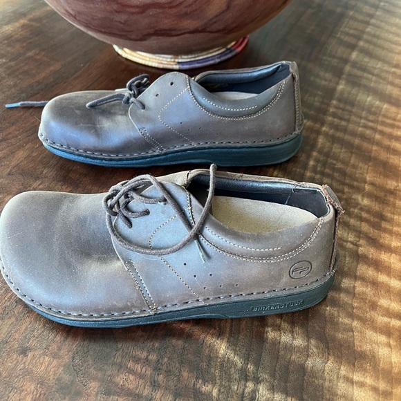 By Birkenstock, Footprints, Medium Brown, Lace-up flats, w/drop heel🐾 - Picture 4 of 14